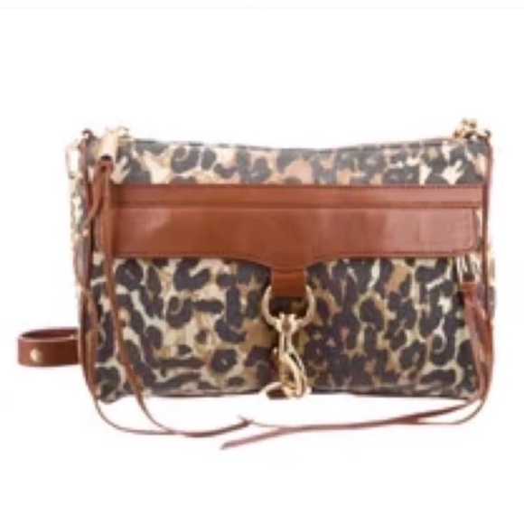 Rebecca Minkoff Handbags - Rebecca Minkoff • Leopard & Leather Mini Mac Crossbody Convertible Bag